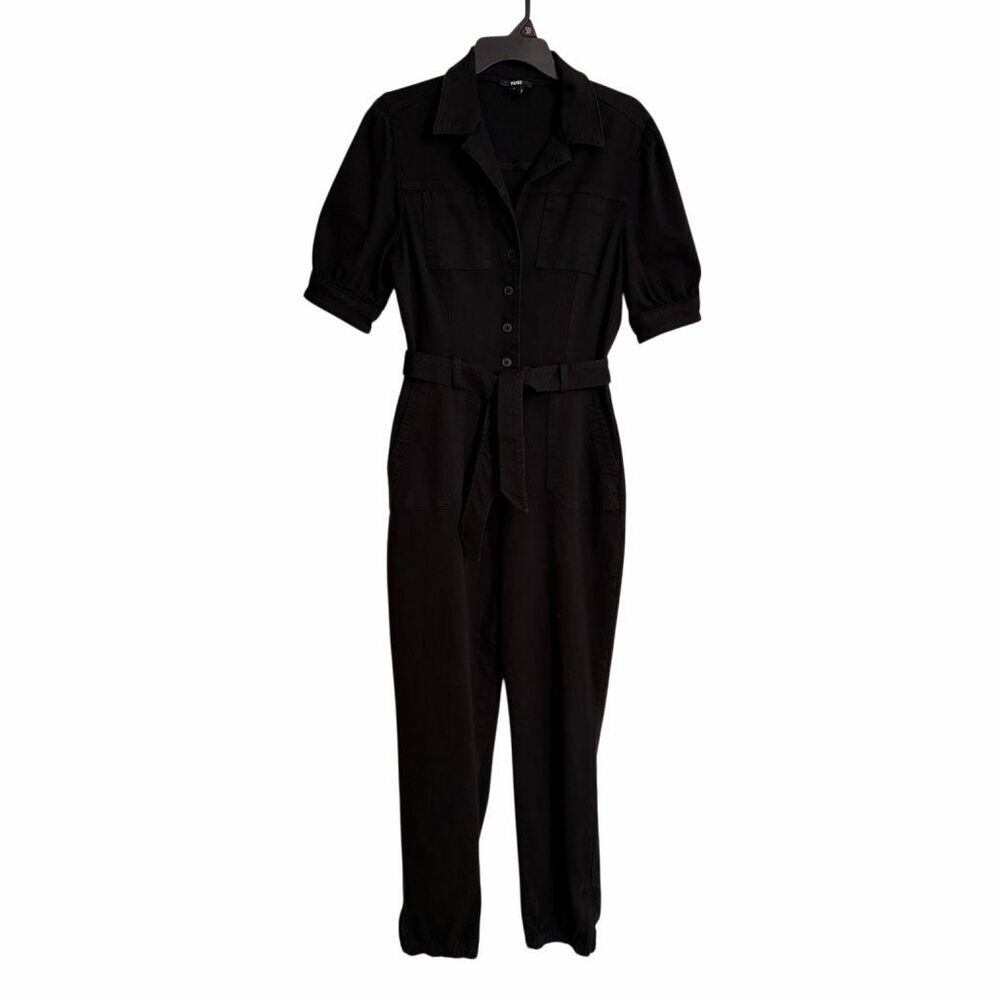 PAIGE Black Utility Jumpsuit - Picture 6 of 14